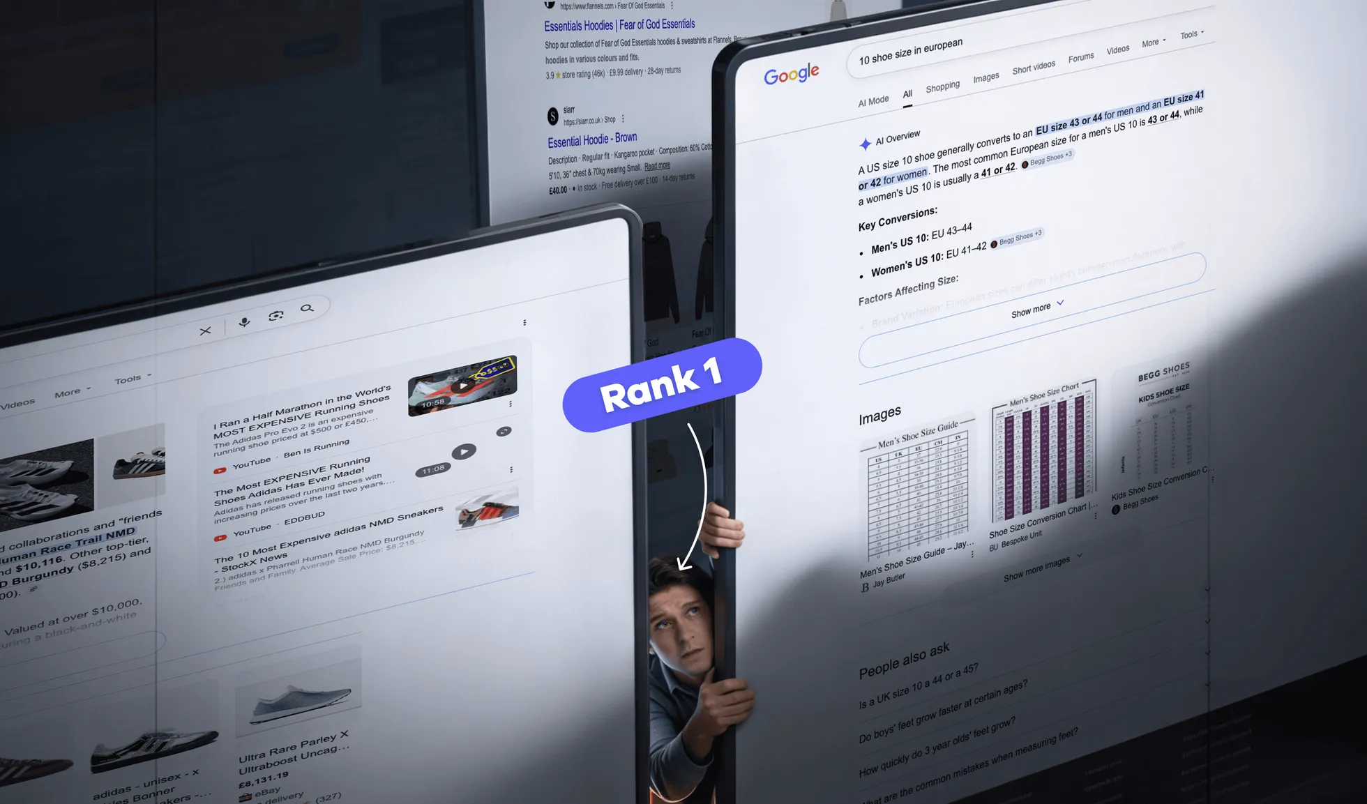 Rank 1 Looking Up At SERP Features
