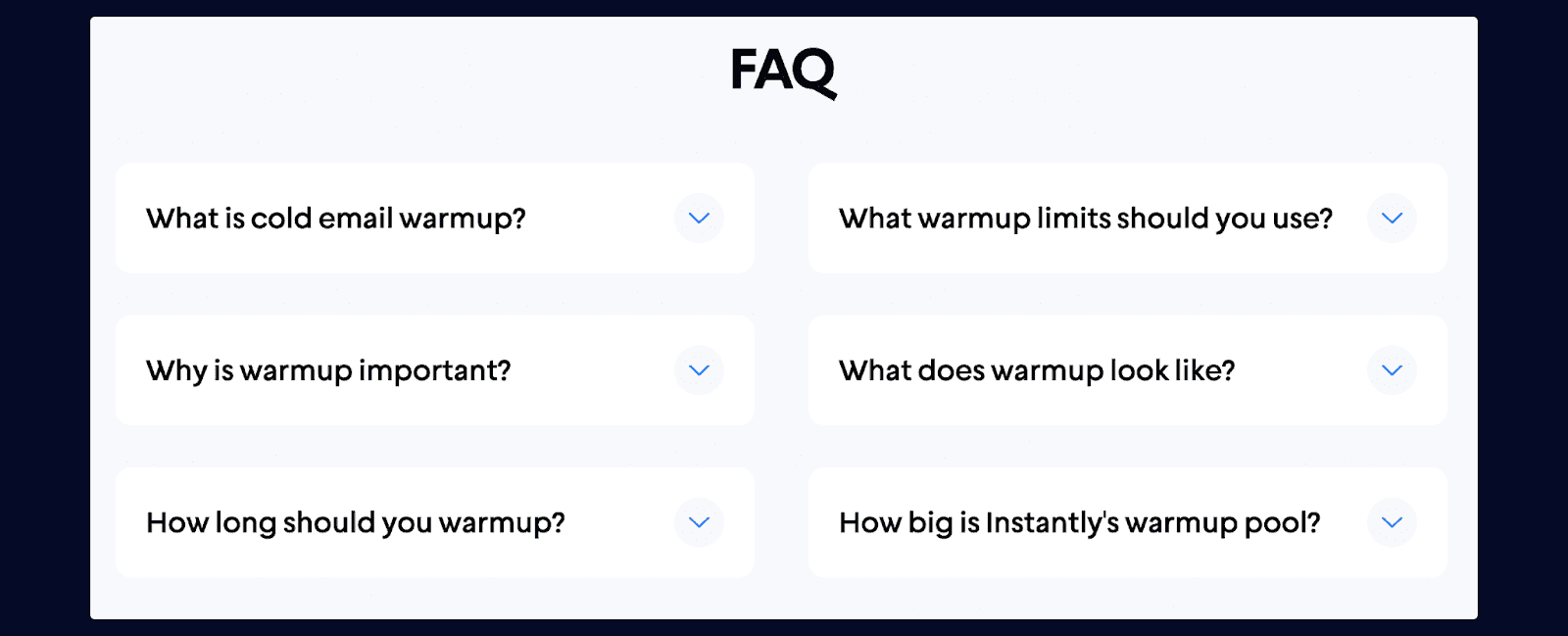 FAQ Sections