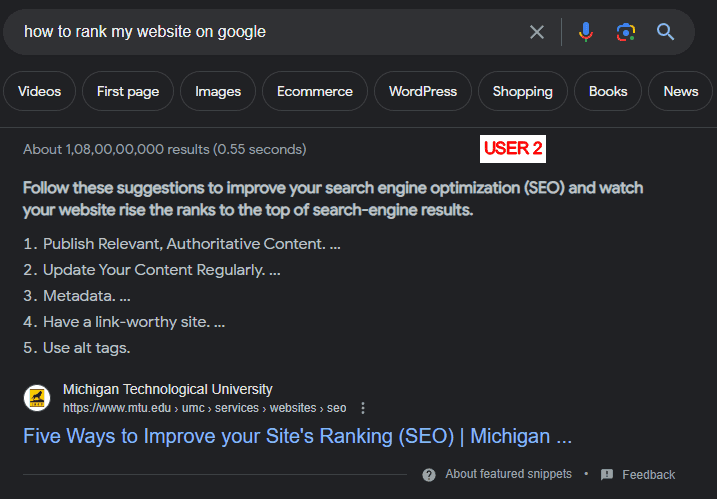 How to rank my website on google