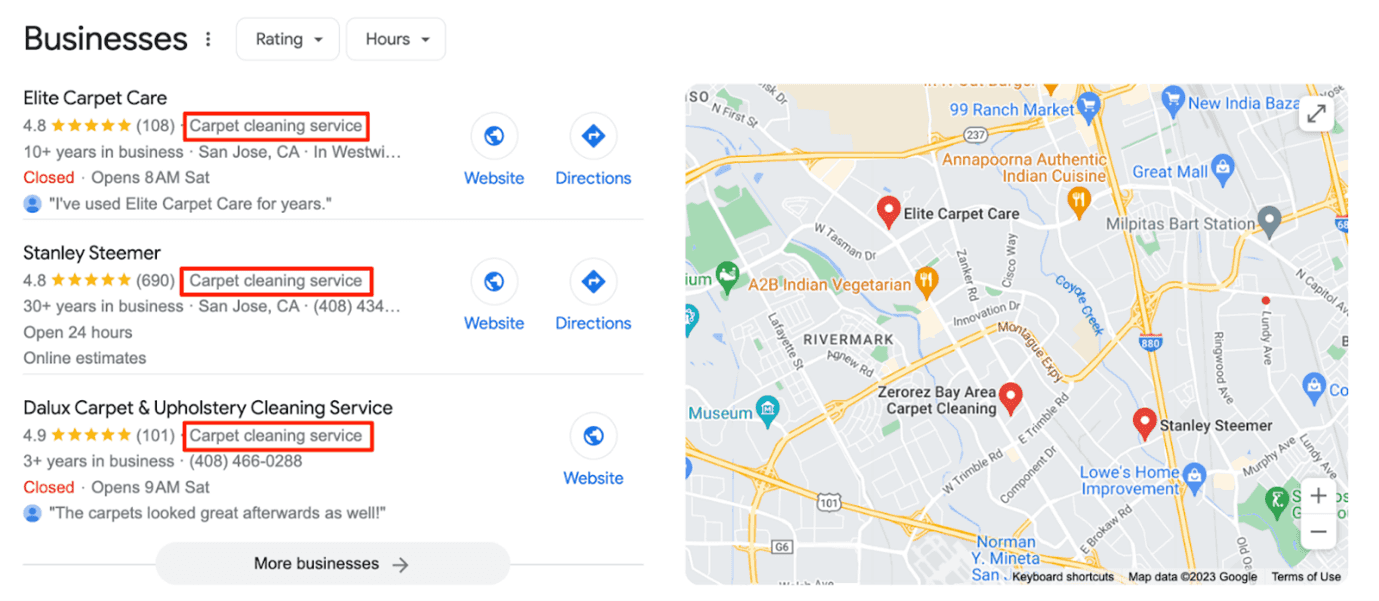 Categorize your business correctly on Google Map