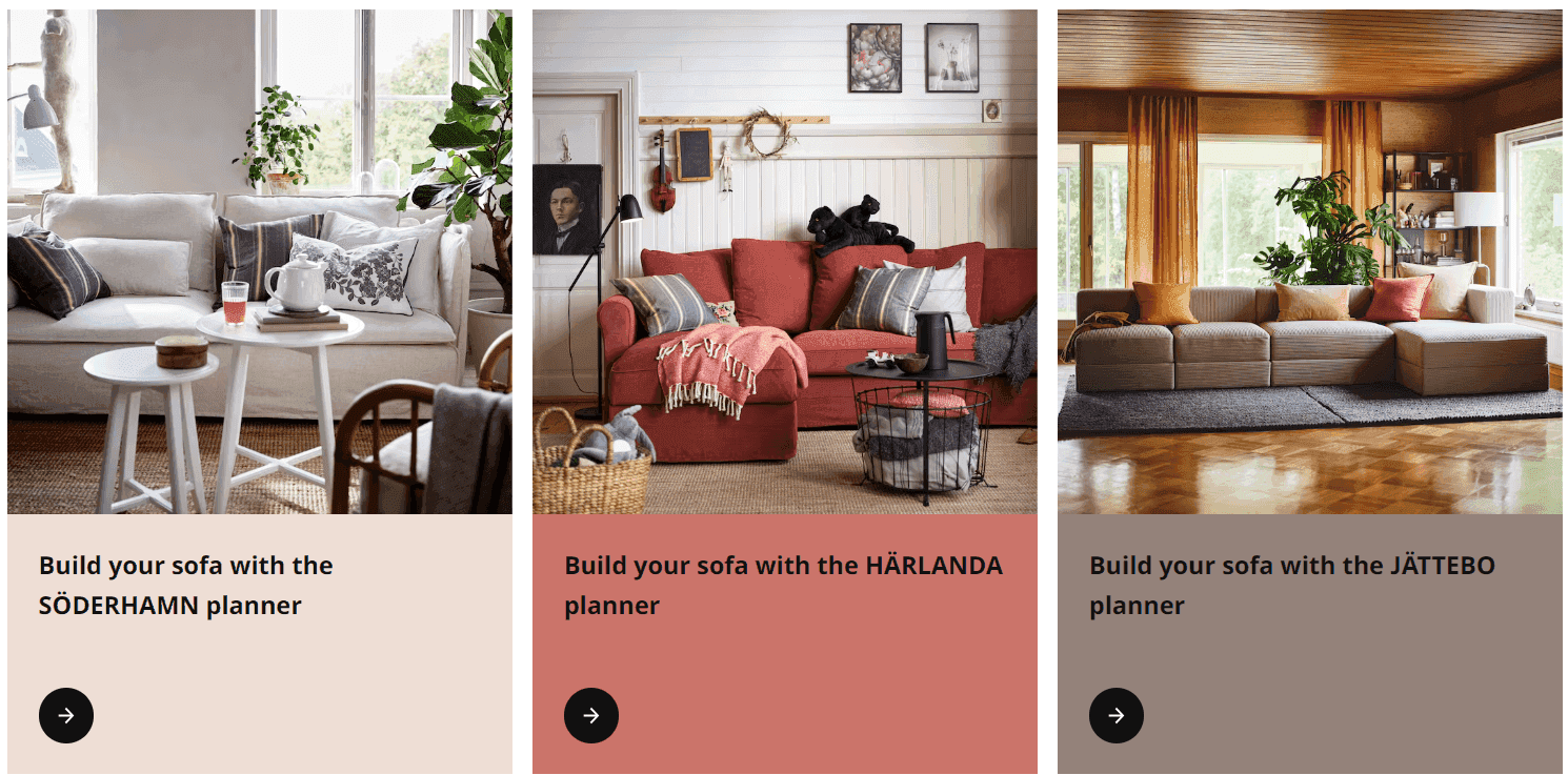 Ikea using high-quality images